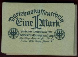 Német Birodalom / Weimari Köztársaság 1922. 1M (72x) benne elcsúszások, festékpontok, részleges gépszínátnyomatok, színvariánsok T:I