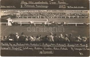 1920 Alag, Dunakeszi-Alag; IV. Kétévesek handicapja, lóverseny / Hungarian horse race. Waltner Berta photo