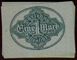 Német Birodalom / Weimari Köztársaság 1922. 1M (72x) benne elcsúszások, festékpontok, részleges géps...