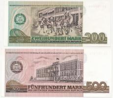 Német Demokratikus Köztársaság 1985. 200M + 500M kiadatlan T:I 
German Democratic Republic 1985. 20...