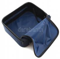 Malév műszálas bőrönd, apró kopsányomokkal, 36x43x15 cm