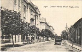 Lugos, Lugoj; Gáspári palota, Osztrák-Magyar Bank. Gutenberg nyomda kiadása / palace, Austro-Hungarian Bank