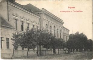 Fogaras, Fagaras; Vármegyeház / Comitatshaus / county hall (EK)