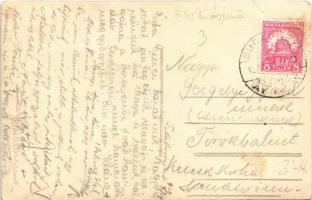 1928 Pilisborosjenő, látkép, út. photo (EB)