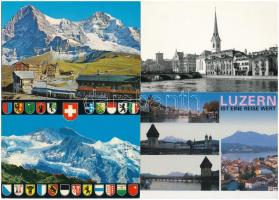 26 db MODERN svájci város képeslap / 26 modern Swiss town-view postcards