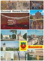 31 db MODERN román város képeslap / 31 modern Romanian town-view postcards