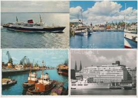 24 db MODERN hajó motívum képeslap / 24 modern ship motive postcards