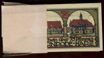 Német Birodalom / Weimari Köztársaság 1921. / Gernrode-Harz 75Pf (90x) egymásutáni sorszámokkal, ere...