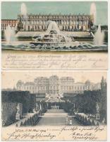 47 db régi külföldi, főleg osztrák és német városképes lap hozzá néhány üdvözlő