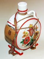 cca 1940 Zsolnay porcelán kulacs "Kajszín barack"