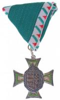 1992. Honvédelemért Kitüntető Cím II. osztálya zománcozott ezüstözött kitüntetés mellszalagon T:2 Hungary 1992. Title of Merit For Defence 2nd grade enamelled silvered decoration with ribbon C:XF NMK 792.