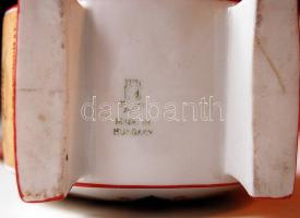 cca 1940 Zsolnay porcelán kulacs "Kajszín barack"