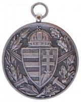 1929. "Magyar Háborús Emlékérem kardokkal, sisakkal" ezüstözött Br kitüntetés mellszalag n...