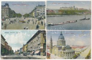 Budapest - 6 db régi képeslap / 6 pre-1945 postcards