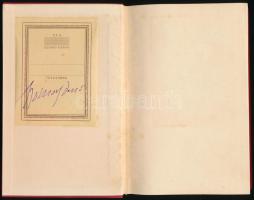 Szomory Dezső: Gyuri. A szerző által ALÁÍRT példány. Bp., én., Athenaeum. Kiadói aranyozott egészvás...