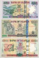 Uganda 2005. 5000Sh + 2007. 1000Sh + 2008. 10.000Sh T:I,III Uganda 2005. 5000 Shilling + 2007. 1000 Shilling + 2008. 10.000 Shilling C:UNC,F