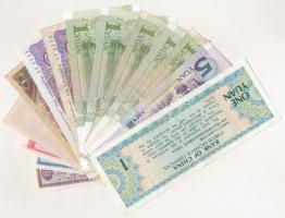 Kína 1949-2005. 14db-os bankjegytétel T:I-III
China 1949-2005. 14pcs banknote lot C:UNC-F