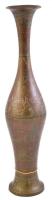Orientális bronz váza k ézi vésett floreális díszítéssel M: 40 cm