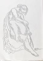 cca 1991-1995 Kádár Béla (1877-1956) festőművész kb. 72 db grafikájáról készült A4 méretű fénymásola...