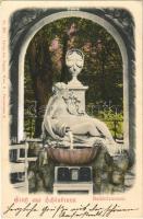 Wien, Vienna, Bécs; Schönbrunn, Kaiserbrunnen / royal castle, park, fountain. Verlag Jos. Popper Nr. 265. (EK)