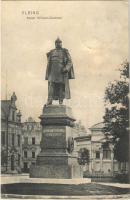 1907 Elbag, Elbing; Kaiser Wilhelm-Denkmal / monument of Wilhelm II, German Emperor. Photogr. u. Verlag v. L. Basilius (wet corner)