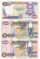 Zambia 1988-2008. 10K-100K (6xklf) T:I
Zambia 1988-2008. 10 Kwacha - 100 Kwacha (6xdiff) C:UNC