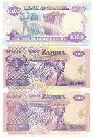 Zambia 1988-2008. 10K-100K (6xklf) T:I
Zambia 1988-2008. 10 Kwacha - 100 Kwacha (6xdiff) C:UNC