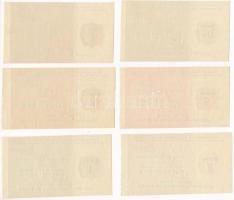 Szovjetunió 1961. 1k - 1R (6xklf) "Állami turista csekk (reptéri)" T:I
Soviet Union 1961....