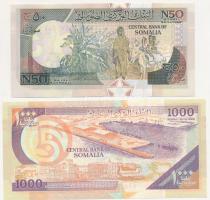 Szomália 1991. 50Sh + 1990. 1000Sh T:II,I
Somalia 1991. 50 Shilin + 1990. 1000 Shilin C:XF,UNC