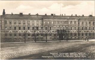 Helsinki, Helsingfors; Valkoisen kaartin kasarmi / Kaserne des Weissen Garde-Rgts. / military barracks