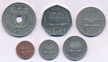 Pápua Új-Guinea 1996-2001. 1t - 1K (6xklf) forgalmi összeállítás T:1-,2
Papua New Guinea 1996-2001 ...