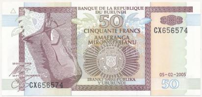 Burundi 2005. 50Fr T:I Burundi 2005. 50 Francs C:UNC Krause P#36e
