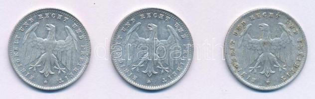 Németország / Weimari Köztársaság 1923D,G 200M Al (3x) T:2,2-
Germany / Weimar Republic 1923D,G 200...