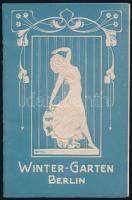 1910 Winter-Garten Berlin műsoros prospektus, reklámokkal