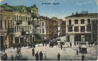 1917 Bialystok, Rynek / square, market, shops (EB)