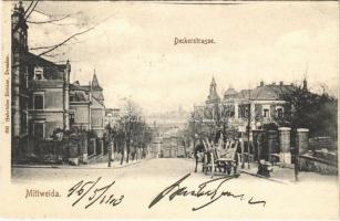 1903 Mittweida, Deckerstrasse / street view, villa (EK)