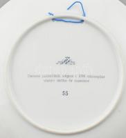 Ale-Sködve Kyrka porcelán tányér, jelzett, matricás, kis kopásnyomokkal, d: 19,5 cm