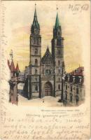 1908 Nürnberg, Nuremberg; Lorenzkirche / church (EK)