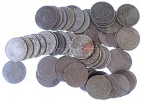 Ausztria 1859-1918. 60db-os érmetétel T:vegyes Austria 1859-1918. 60pcs coin lot C:mixed