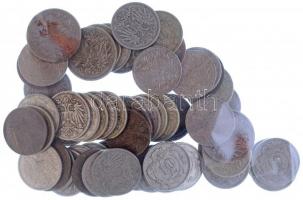 Ausztria 1859-1918. 60db-os érmetétel T:vegyes
Austria 1859-1918. 60pcs coin lot C:mixed