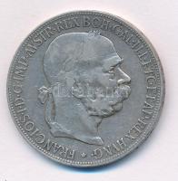 Ausztria 1900. 5K Ag Ferenc József T:3 Austria 1900. 5 Corona Franz Joseph C:F Krause KM#2807