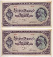 1945. 100P (5x, sorszámkövetők: E151 031091 - E151 031095) T:II
Adamo P18