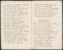 cca 1850-1900 Jellacsichiade, kézzel írt német nyelvű költemény, 32 oldal, papírborítóvan, kötés nél...