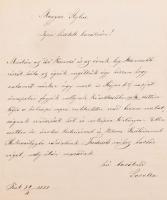 cca 1852-1856 Heinrich Karolina, Heinrich István testvérének magyar, német, angol és francia nyelvű ...