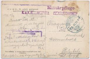 1918 Székelyudvarhely, Odorheiu Secuiesc; Vas székely, Hősök szobra, emlékmű. A cs. és kir. 82. szék...