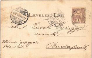 1900 Bártfa, Bártfafürdő, Bardejovské Kúpele, Bardiov, Bardejov; Deák szálloda. Divald Adolf 31. / h...