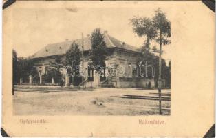 1907 Budapest XIV. Rákosfalva, Gyógyszertár (ragasztónyom / glue marks)