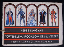 cca 1930 Képes magyar történelem és művészet a Szt. István cikóriagyár képgyűjtő füzete