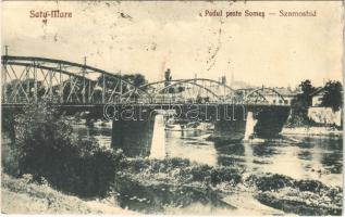 1924 Szatmárnémeti, Satu Mare; Szamoshíd / Podul peste Somes / bridge