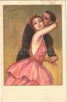 1924 Olasz művészlap / Italian art postcard, couple. G.A.M. 1749-4. s: Bompard
